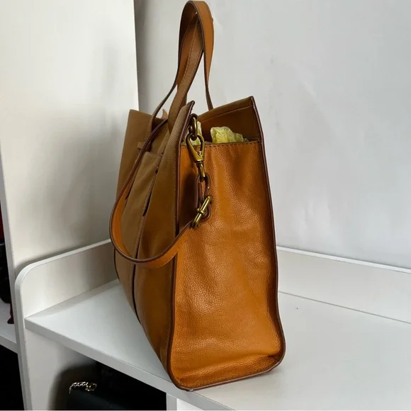 FOSSIL Kingston Carmen Sydney Maddox Stripe Tote Satchel Handbag - Picture 7 of 11